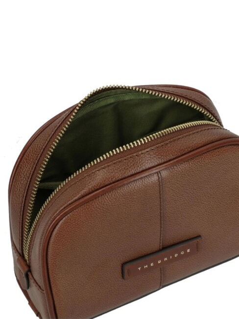 ELISABETTA Mică frumusețe din piele BROWN - Genți plic și truse