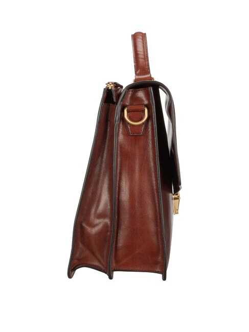 DANTE Servieta din piele pentru laptop de 15". BROWN - Serviete birou