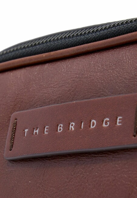 FILIPPO Husa de frumusete din piele Maro / Ruteniu - Truse de toaletă