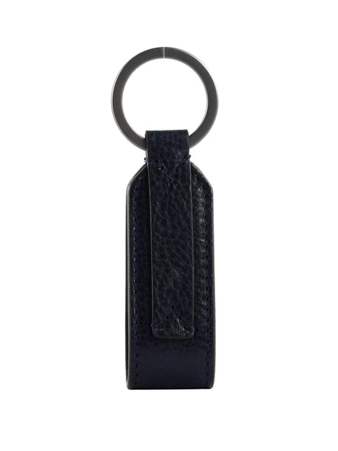 DUCCIO Breloc cu breloc din piele albastru / ruten - Portchei