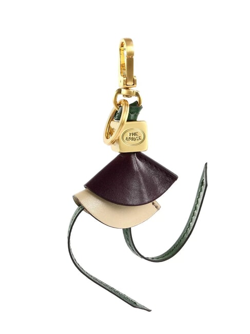 DUCCIO Breloc cu breloc din piele struguri multi/unt/verde abb. aur - Portchei