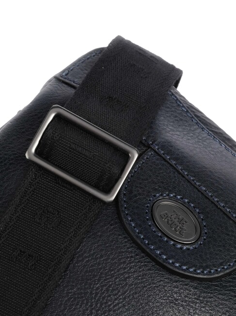 FABIO Geanta din piele albastru / ruten - Genți de umăr bărbați