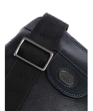 THE BRIDGE FABIO Geanta din piele albastru / ruten - Genți de umăr bărbați - 3