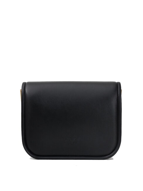 LOVE BOX Mini geantă nappa cu clapă aur negru-vechi - Genți femei