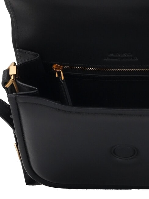 LOVE BOX Mini geantă nappa cu clapă aur negru-vechi - Genți femei