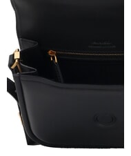 PINKO LOVE BOX Mini geantă nappa cu clapă aur negru-vechi - Genți femei - 5