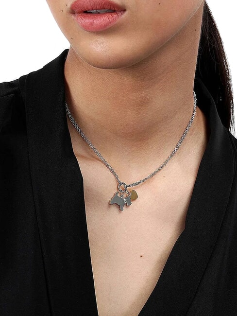 TALISMANI Colier din otel cu cristale STEEL - Lănțișoare