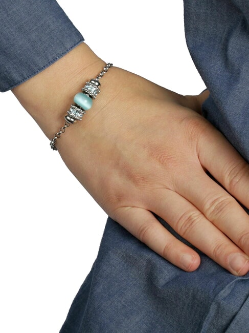 DROPS  Bratara din otel cu cristale STEEL - Brățări