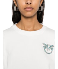 PINKO CERESOLE  Hanorac alb-albă ca zăpada - Hanorace pentru femei - 3