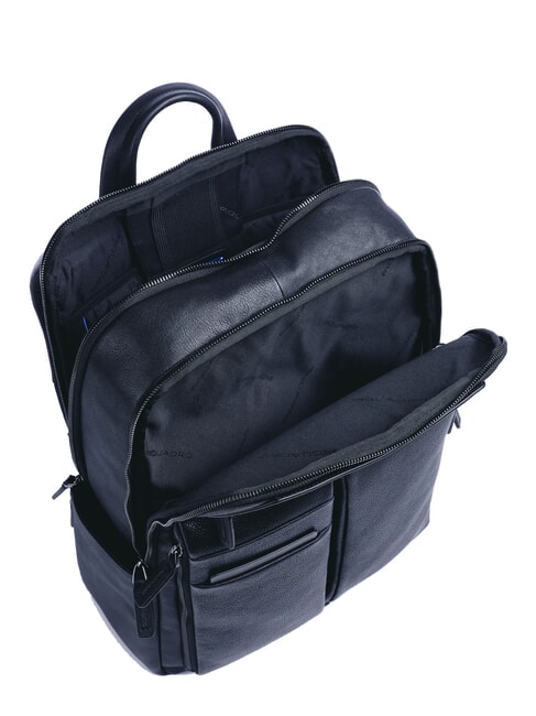 PAAVO Rucsac pentru laptop de 14", din piele albastru - Rucsacuri pentru laptop