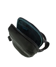 PIQUADRO WOODY Geanta din piele si stofa negru - Genți de umăr bărbați - 4