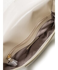 TOSCA BLU KORA Geanta din piele cu clapa fildeș alb - Genți femei - 5