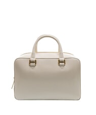 TOSCA BLU KORA Geanta portbagaj din piele cu curea de umar fildeș alb - Genți femei - 4