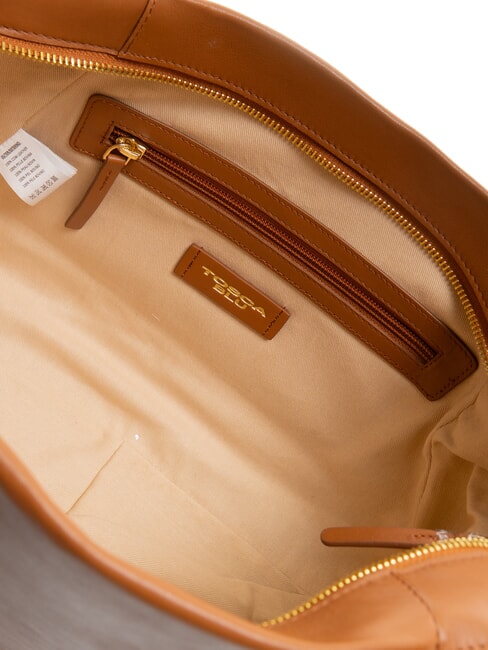 CLOE Geanta de mana din piele cu bareta de umar PIELE - Genți femei