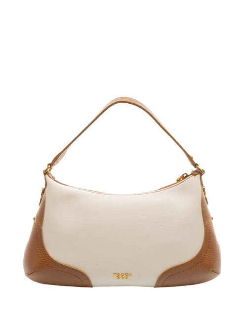 CECILIA Geantă de umăr din pânză cu curea de umăr PIELE - Genți femei