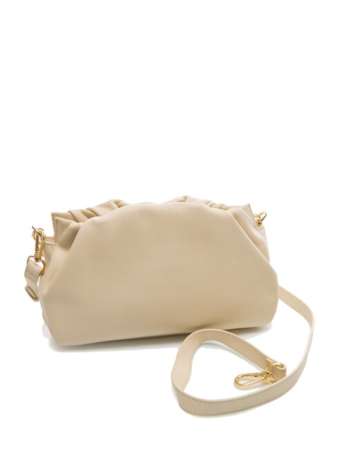 VITTORIA Geanta medie din piele cu functie dubla fildeș alb - Genți femei