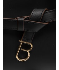 TOSCA BLU AMELIA Geanta de mana din piele cu farmec negru - Genți femei - 3