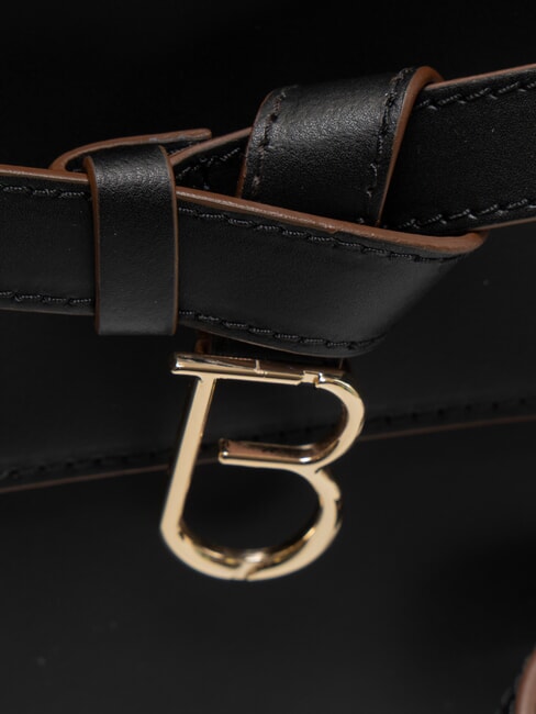 AMELIA Geanta de umar din piele cu farmec negru - Genți femei