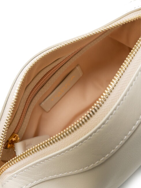 ANGIE Geantă mică de umăr din piele fildeș alb - Genți femei