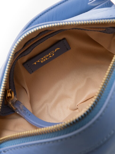 ANGIE Geantă mică de umăr din piele albastru - Genți femei