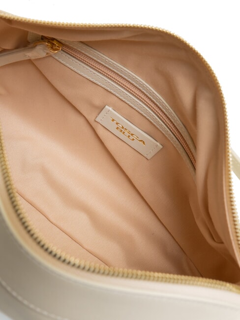 ANGIE Geanta de umar din piele fildeș alb - Genți femei