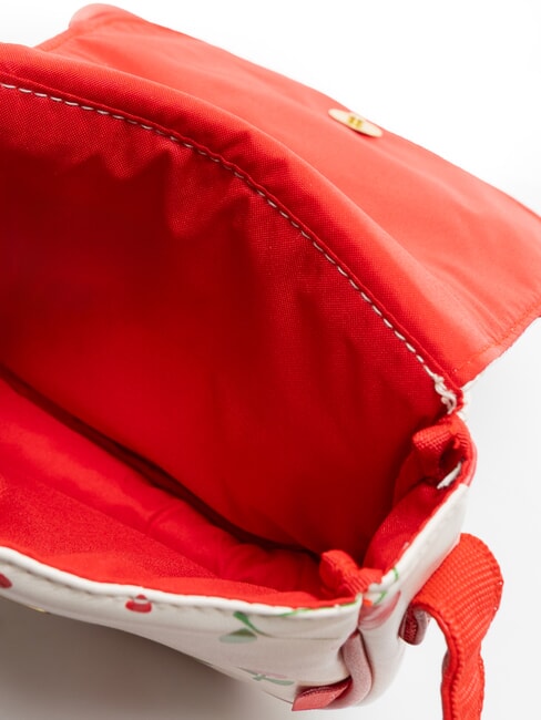 CHERRY Mini geantă de umăr cu clapă alb - Saci și accesorii pentru copii