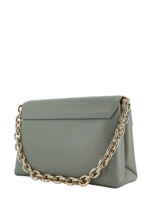 MERIDIANA  Geanta din piele cu bareta de umar agaveb - Genți femei