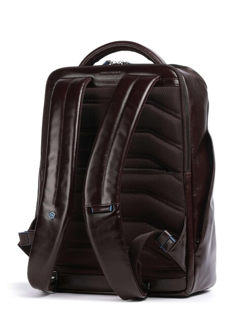 BLUE SQUARE Rucsac din piele pentru laptop de 15,6". MAHOGANY - Rucsacuri pentru laptop