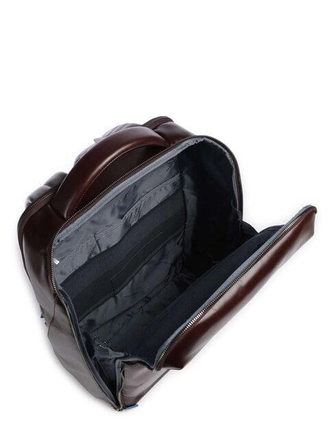 BLUE SQUARE Rucsac din piele pentru laptop de 15,6". MAHOGANY - Rucsacuri pentru laptop