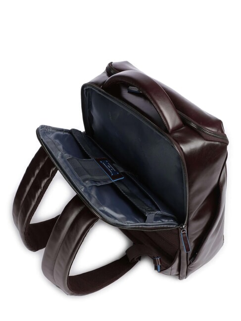BLUE SQUARE Rucsac din piele pentru laptop de 15,6". MAHOGANY - Rucsacuri pentru laptop