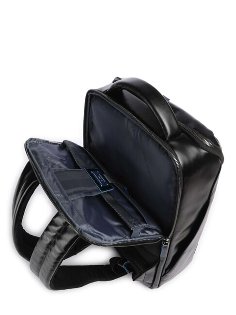 BLUE SQUARE Rucsac din piele pentru laptop de 15,6". negru - Rucsacuri pentru laptop