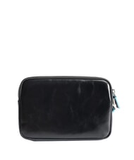 PIQUADRO BLUE SQUARE Pochette din piele cu manseta negru - Genți de umăr bărbați - 3
