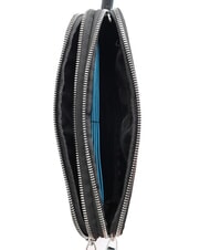 PIQUADRO BLUE SQUARE Pochette din piele cu manseta negru - Genți de umăr bărbați - 4