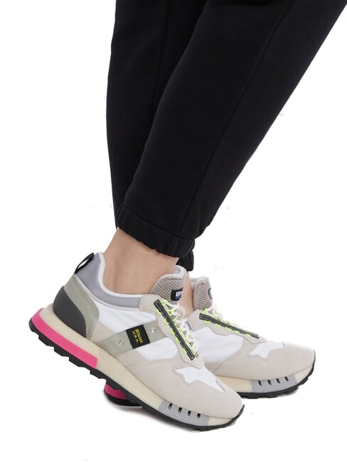 HOUMA Adidași de alergare alb/gri - Pantofi femei