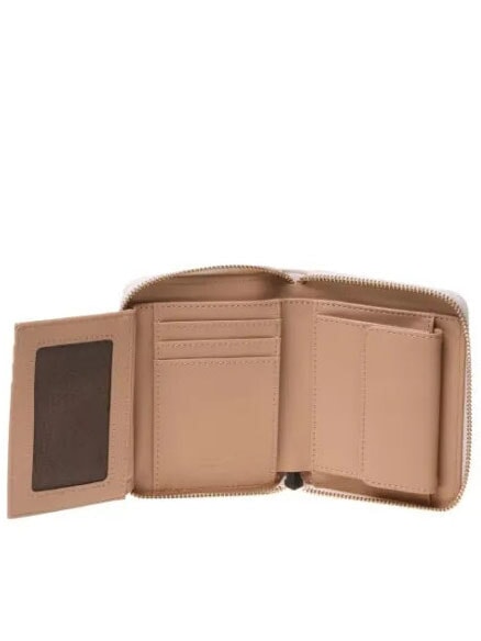 LOGO ITALICS Portofel cu fermoar bej - Portofele femei