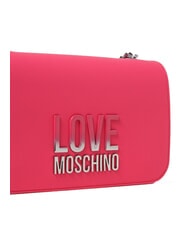 LOVE MOSCHINO LETTERING BICOLOR Geanta de umar fucsie - Genți femei - 3
