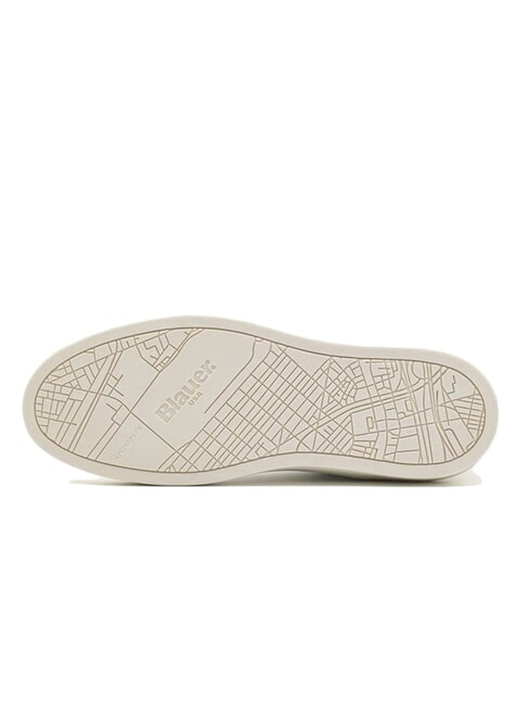 STATEN Tenisi din piele alb/marinier - Pantofi bărbați