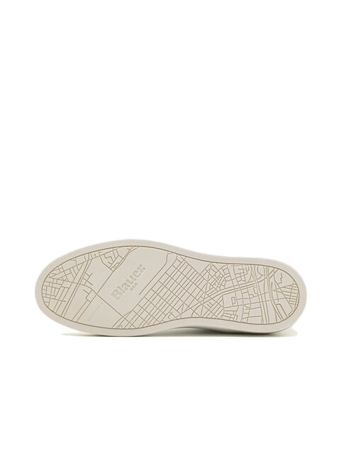 STATEN Tenisi din piele alb/verde - Pantofi bărbați