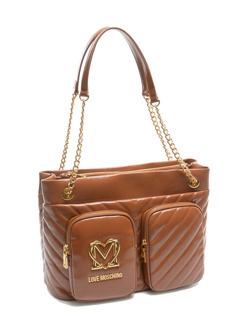 CITY POCKETS Geantă de cumpărături matlasată nuci - Genți femei