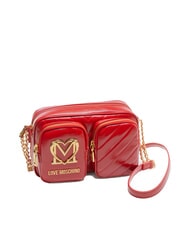 LOVE MOSCHINO CITY POCKETS Geantă de umăr matlasată RED - Genți femei - 2
