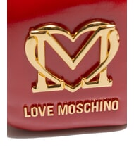 LOVE MOSCHINO CITY POCKETS Geantă de umăr matlasată RED - Genți femei - 3