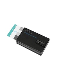 PIQUADRO URBAN Portofel compact din piele cu glisor negru grigiongr - Portofele bărbați - 2