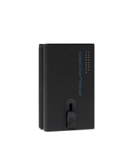 PIQUADRO URBAN Portofel compact din piele cu glisor negru grigiongr - Portofele bărbați - 3