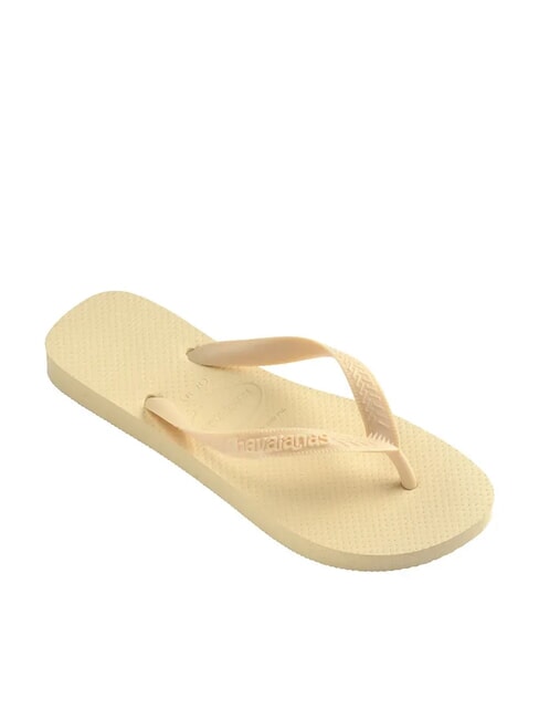 TOP SENSES Papuci flip-flop cremă de unt - Pantofi femei