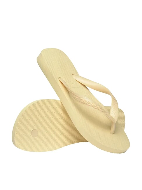 TOP SENSES Papuci flip-flop cremă de unt - Pantofi femei