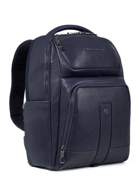 CARL Rucsac pentru PC de 14", din piele albastru - Rucsacuri pentru laptop