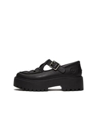 TIMBERLAND STONE STREET BUCKLE Pantof cu platforma din piele negru plin de cereale - Pantofi femei - 4