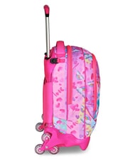 SJGANG FLYUNICORN GIRL 3WD Troler rucsac detasabil, 3 roti fuxiafluo - Rucsacuri cu role - 3