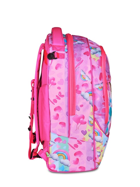 FLYUNICORN GIRL 3WD Troler rucsac detasabil, 3 roti fuxiafluo - Rucsacuri cu role