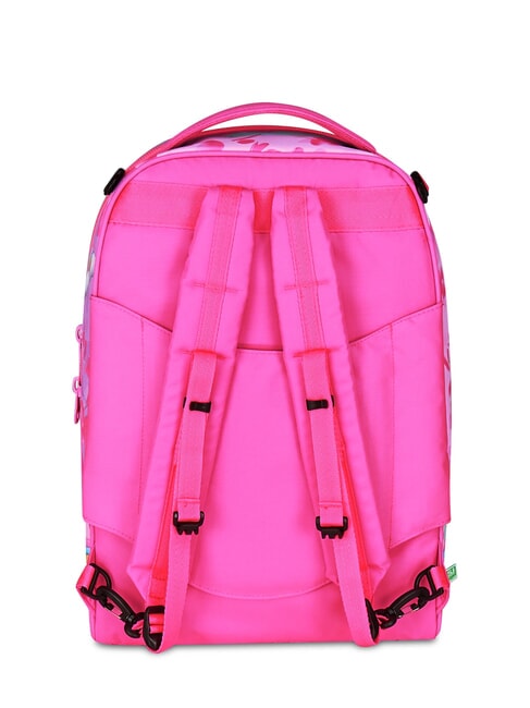 FLYUNICORN GIRL 3WD Troler rucsac detasabil, 3 roti fuxiafluo - Rucsacuri cu role